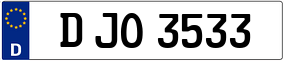 Truck License Plate